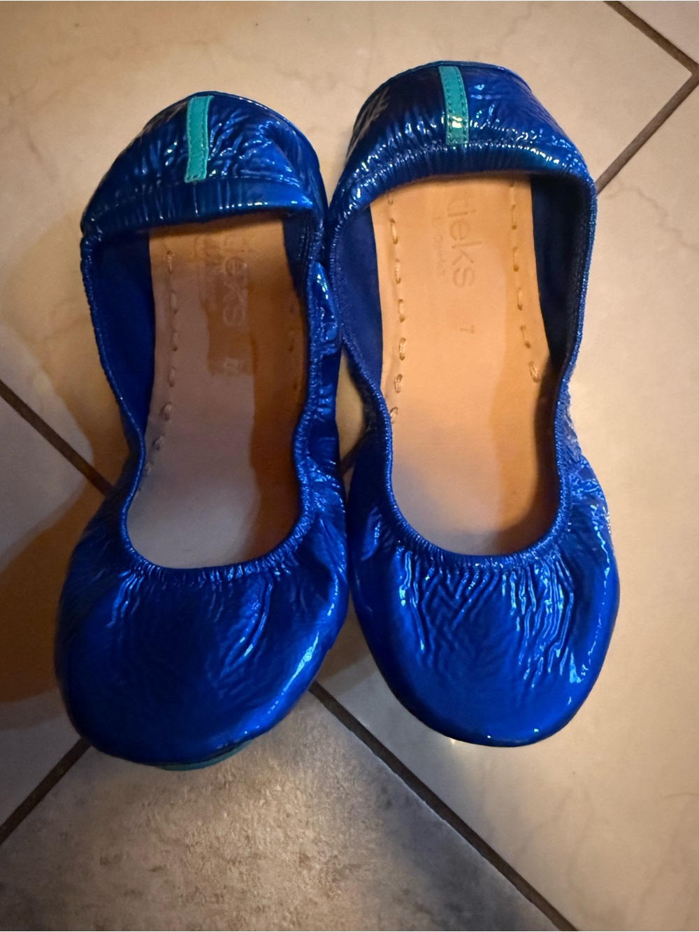 Tieks Sapphire Patent Ballet Flats